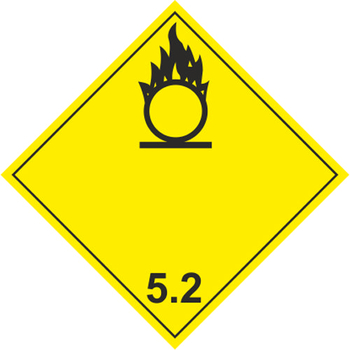 Окисляющие вещества - Маркировка опасных грузов, знаки опасности - . Магазин Znakstend.ru